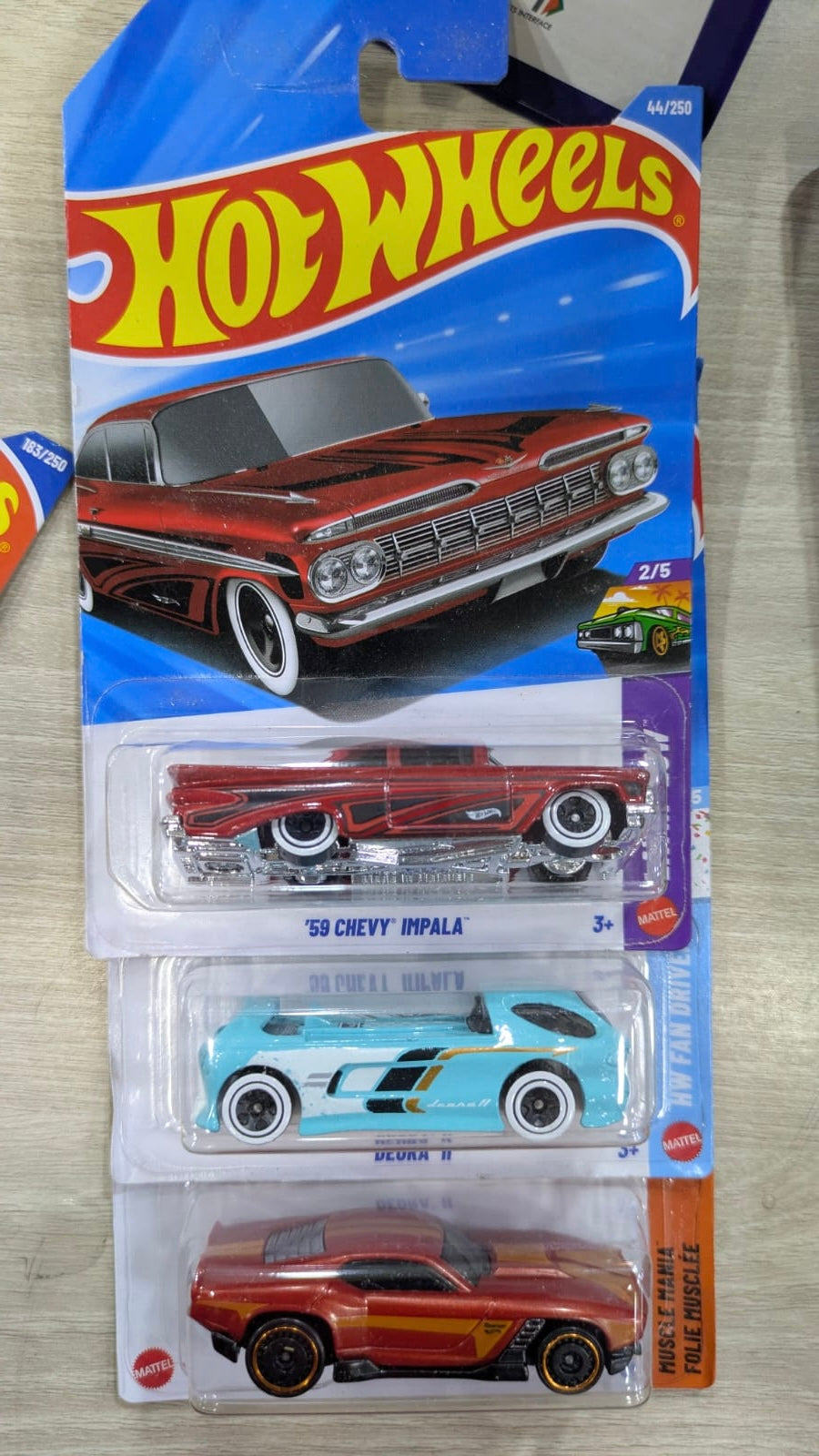 Hotwheels 2026 A case 3 pcs combo at mrp impala