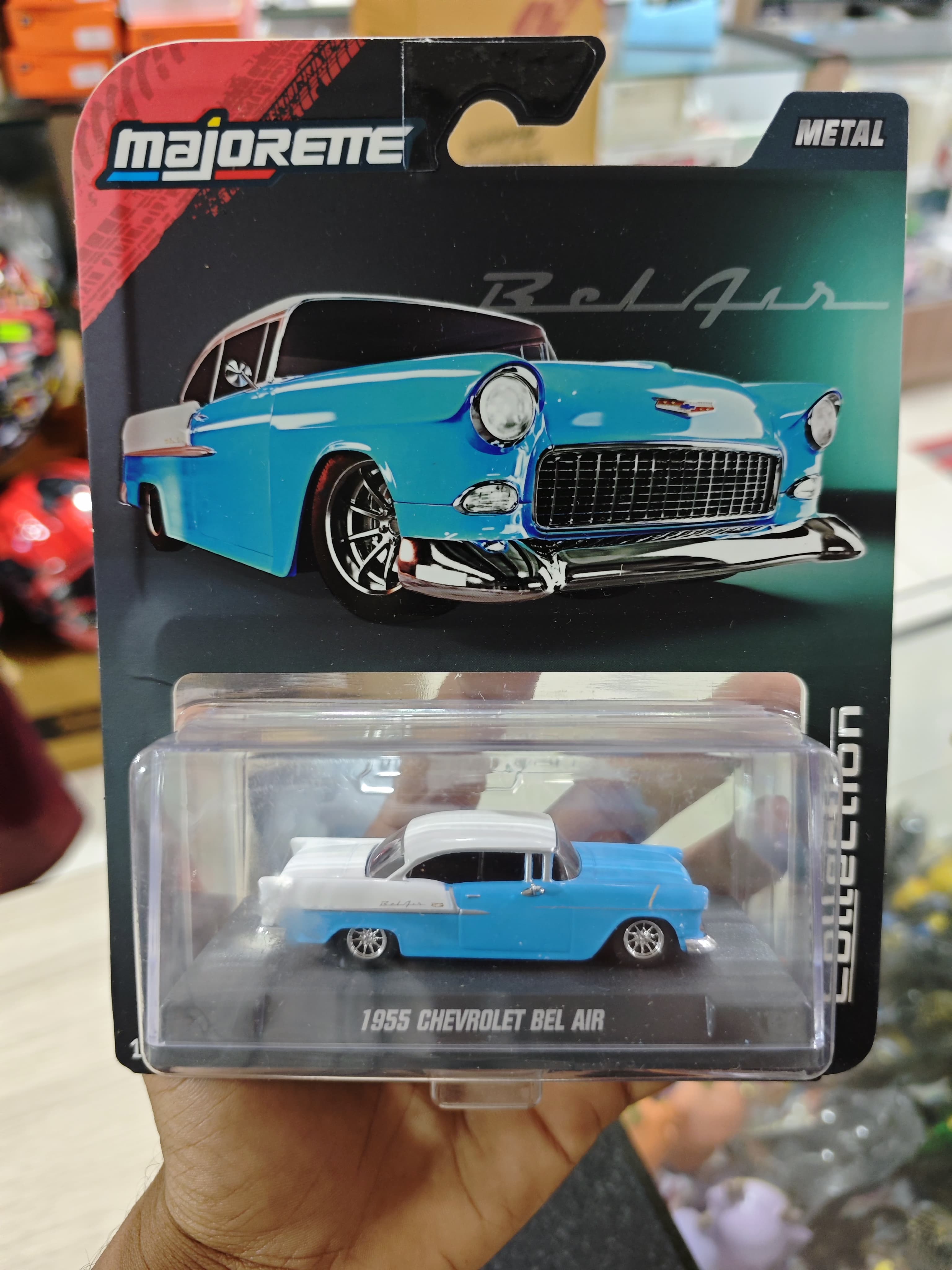 Majorette premium collection - 1955 Chevrolet Bel air blue