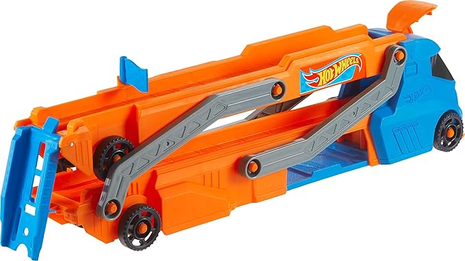 Hot Wheels Hauler 1:64 Scale Toy Car - 30" Race Track with a Starter - Holds up to 9 Cars in 1:64 Scale