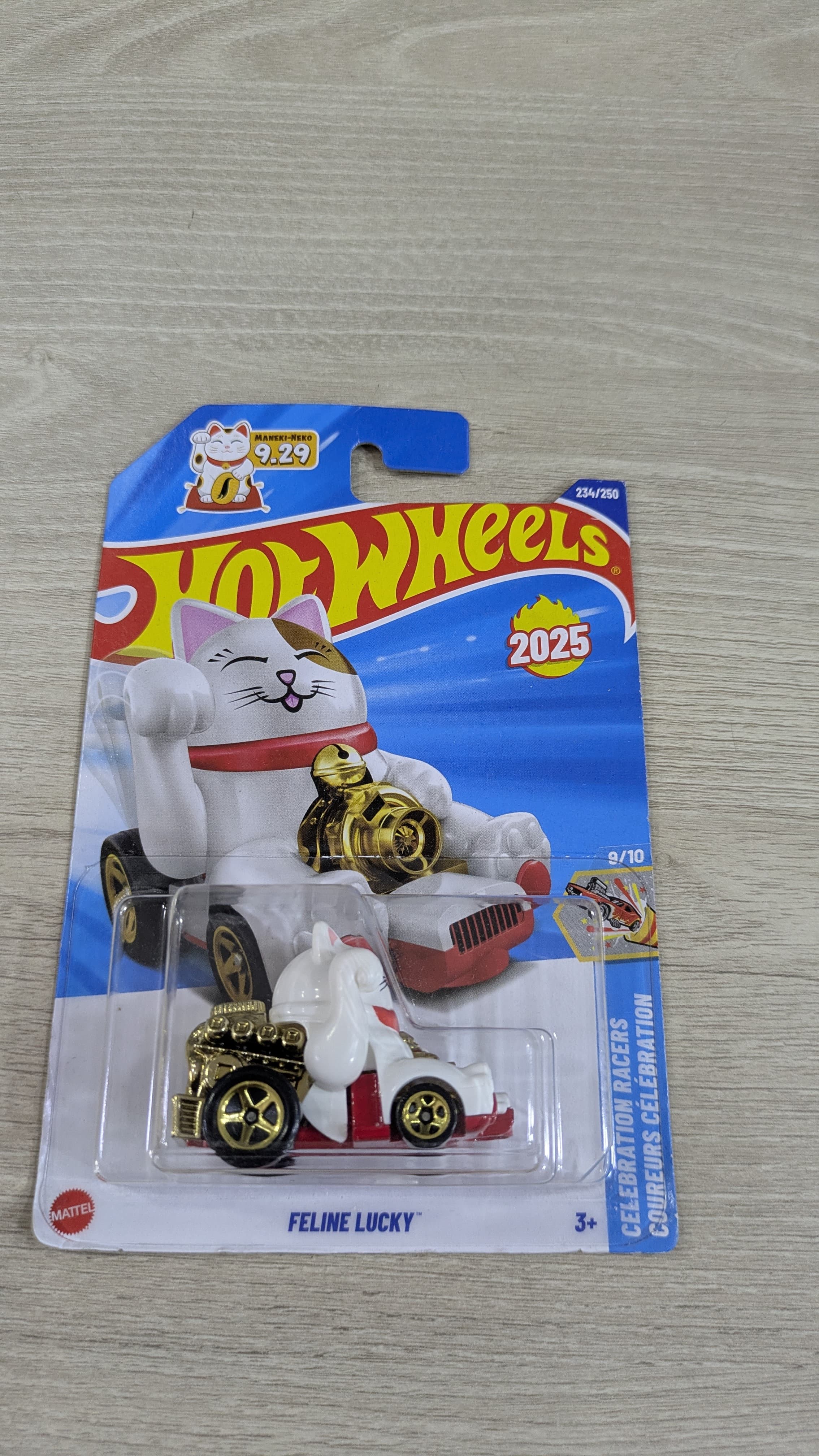 HOTWHEELS-FELIINE LUCKY -2025 MRP CARD