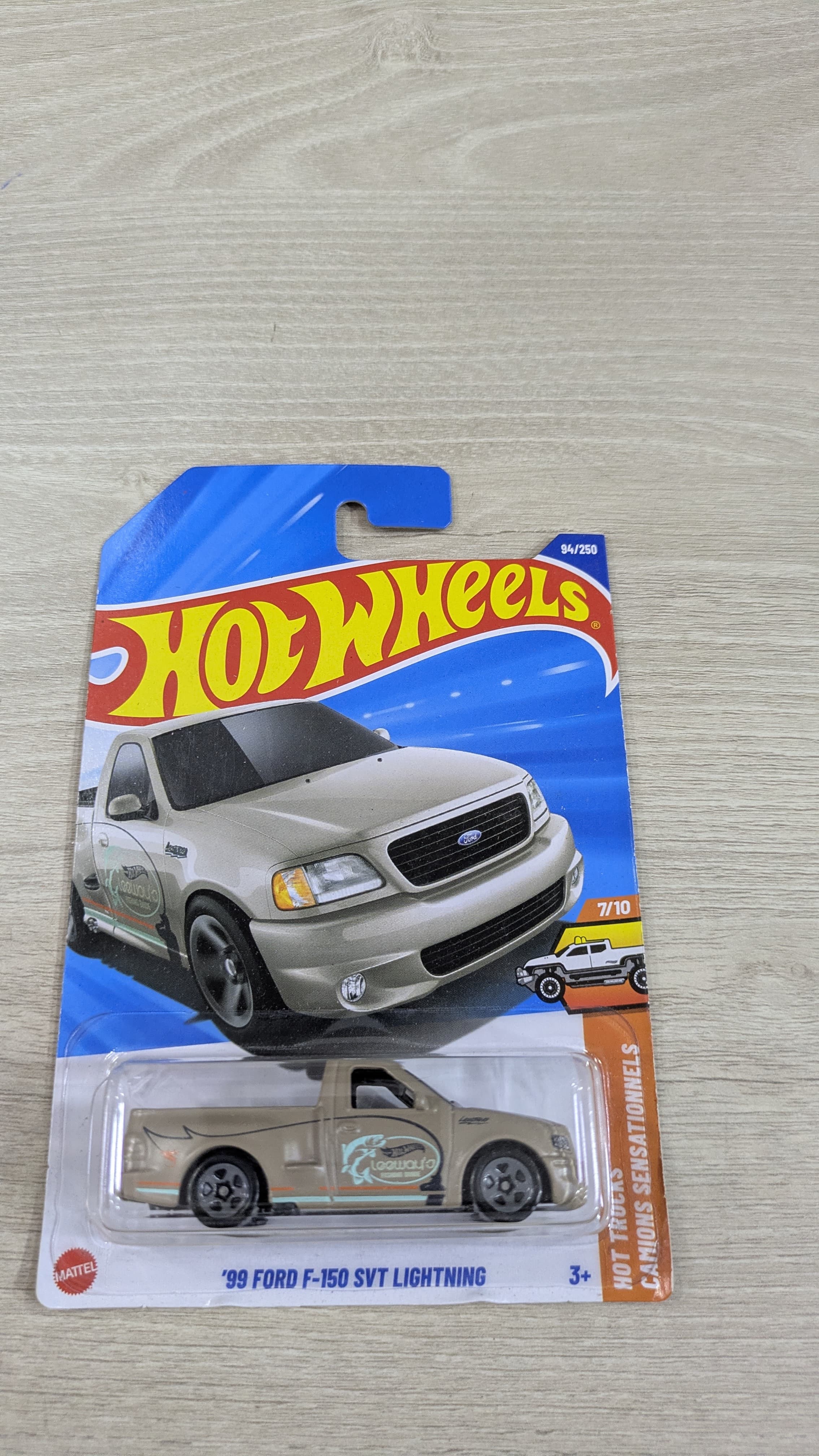 HOTWHEELS *99 FORD F-150 SVT LIGHTNING -2025 MRP CARD