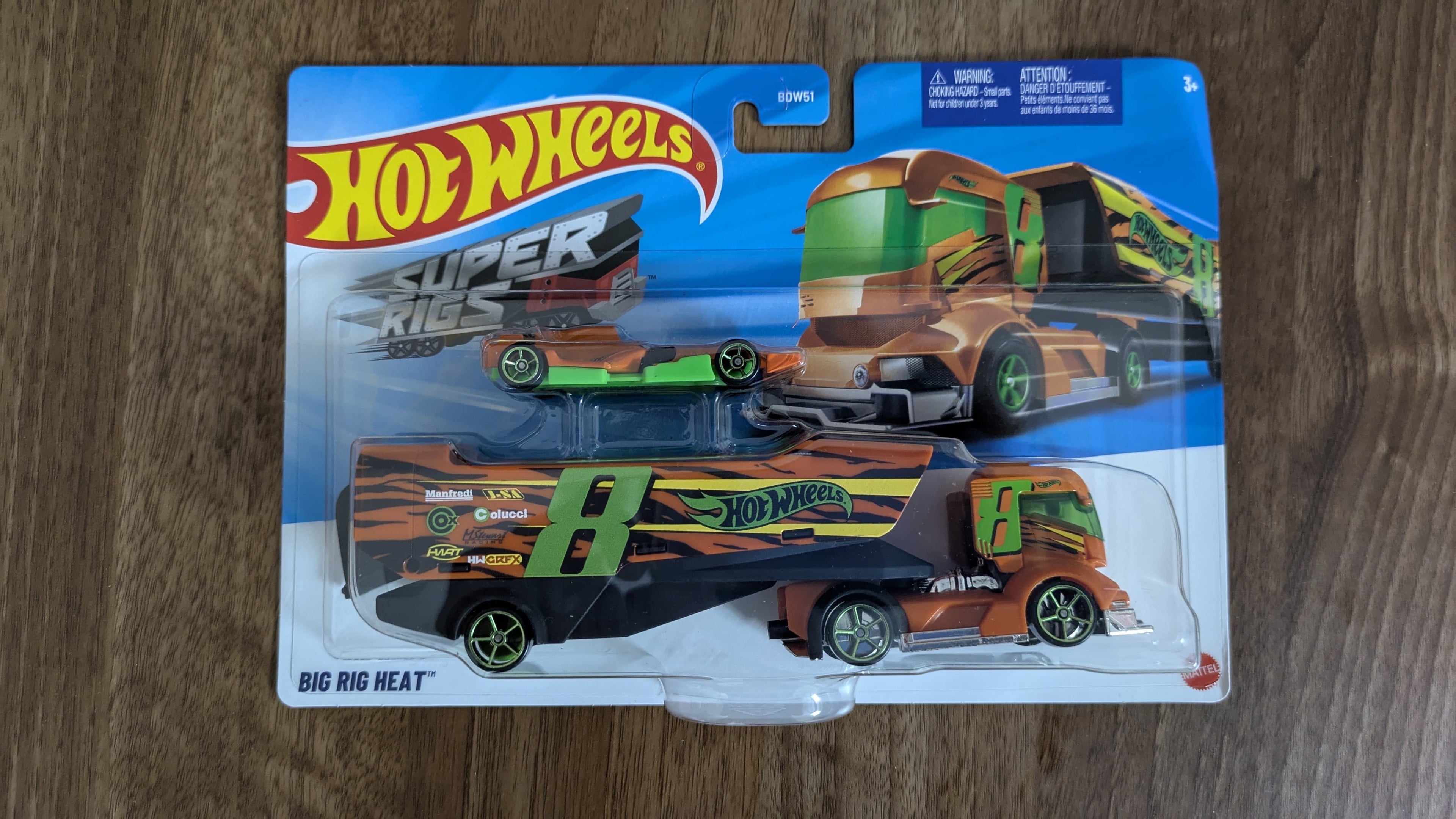 HOT WHEELS SUPER RIG BIG  HEAT TRANSPORTER VEHICLE