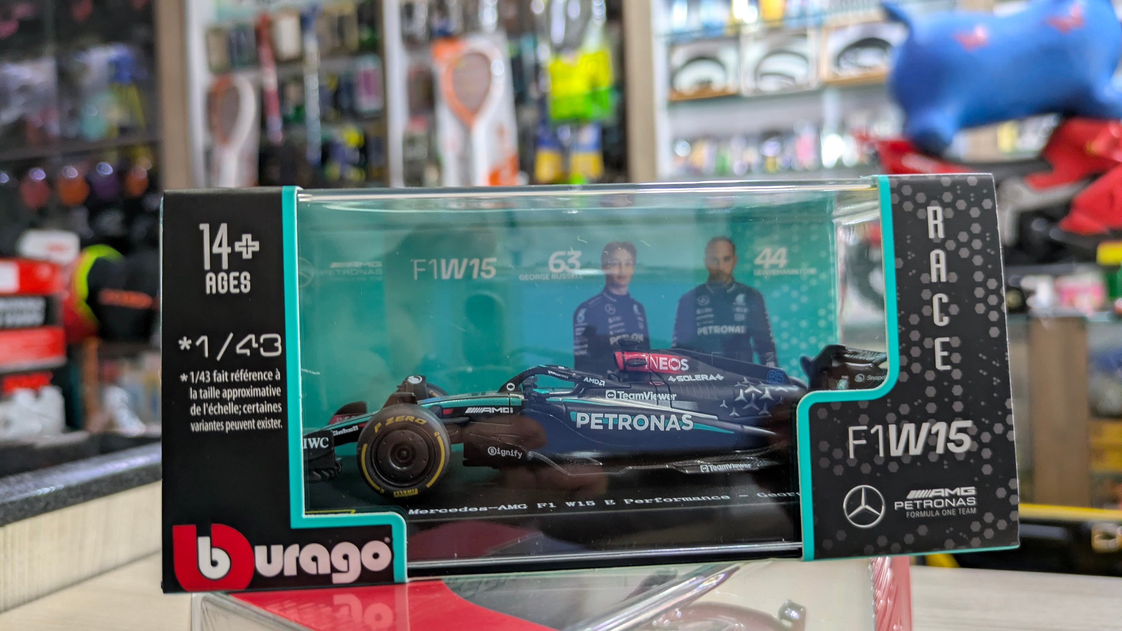 Mercedes-Benz W15 No.63 1:43 Bburago licensed Formula 1 diecast scale model