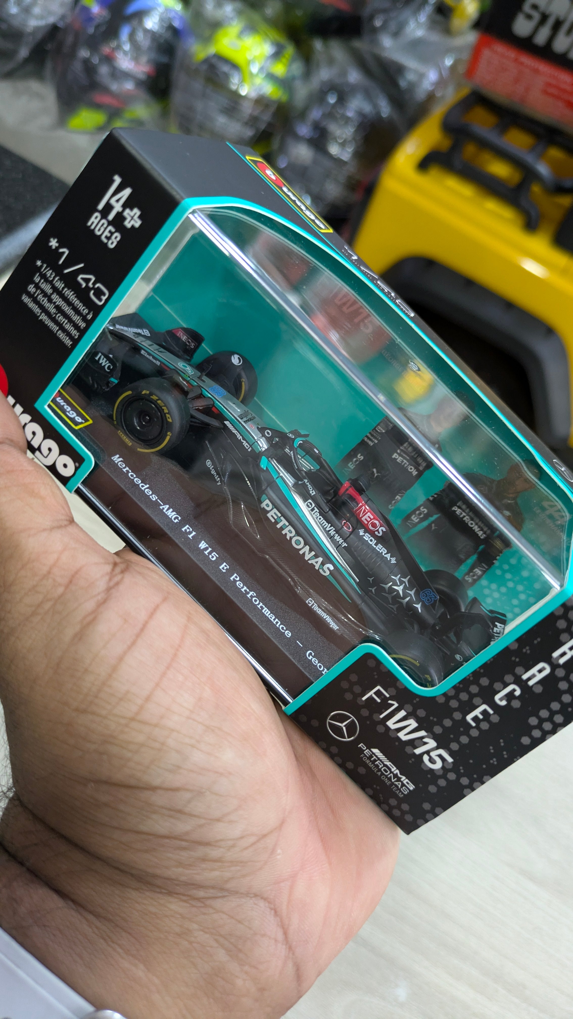 Mercedes-Benz W15 No.63 1:43 Bburago licensed Formula 1 diecast scale model