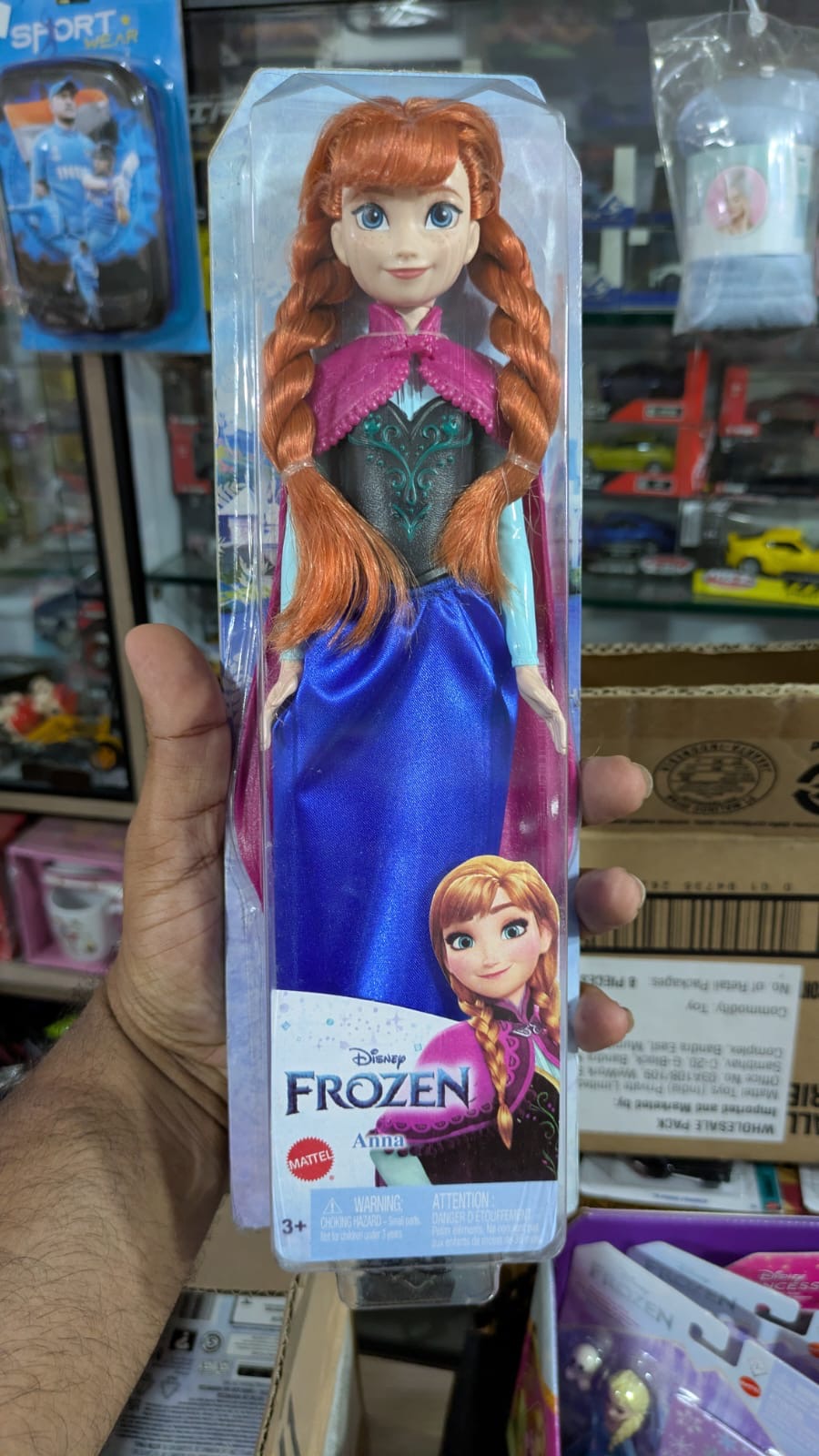 Disney Frozen -Anna Fashion Doll with Signature Clothing and Accessories Inspired, Gifts for Kids by Mattel toys