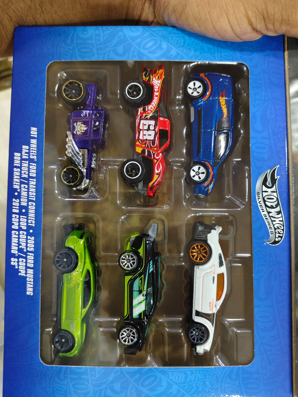 Hotwheels silver series 6 cars pack mrp 1999