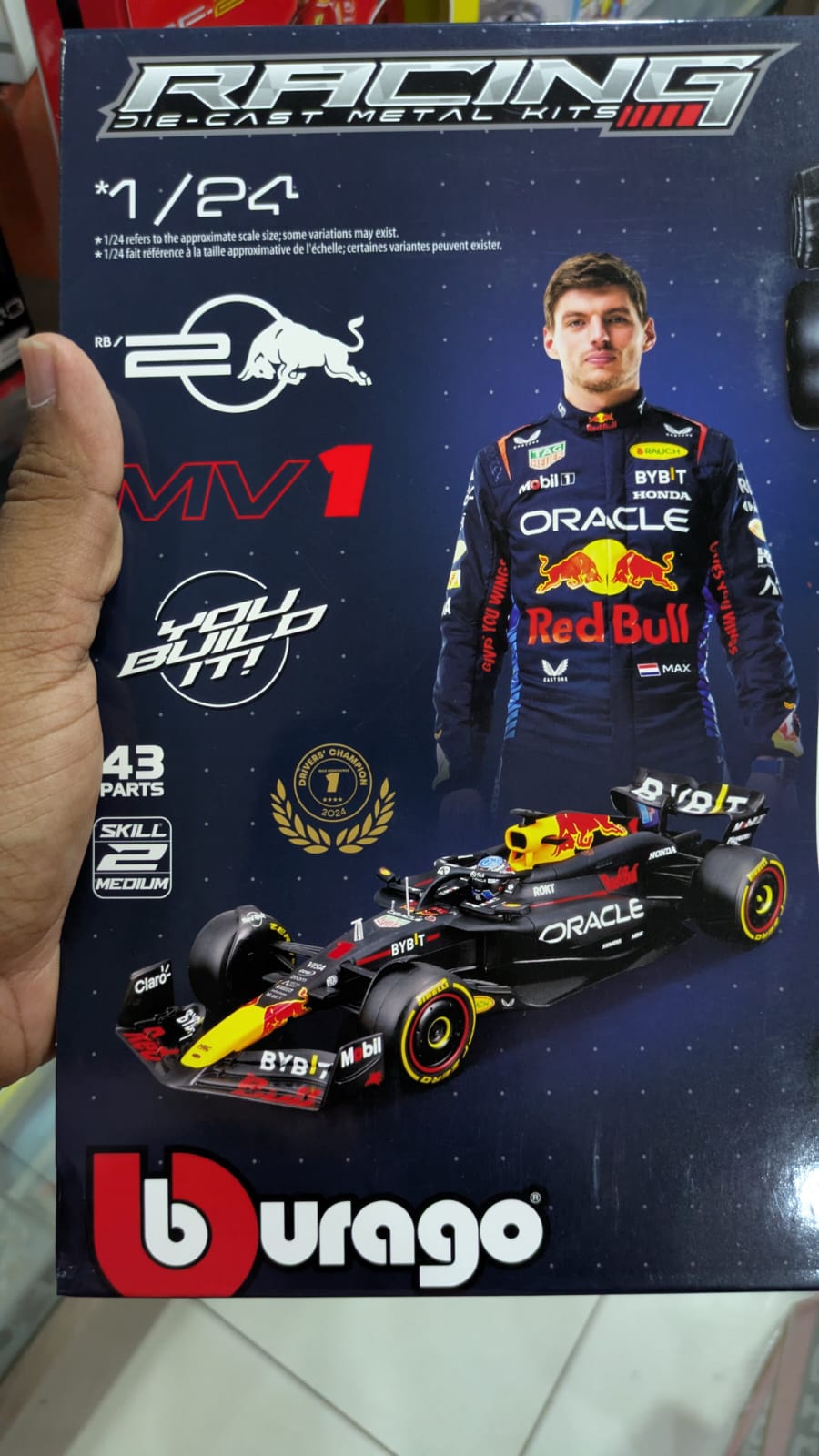 1:24 BBURAGO ORACLE REDBULL RACING RB20 Model kits(43 parts)