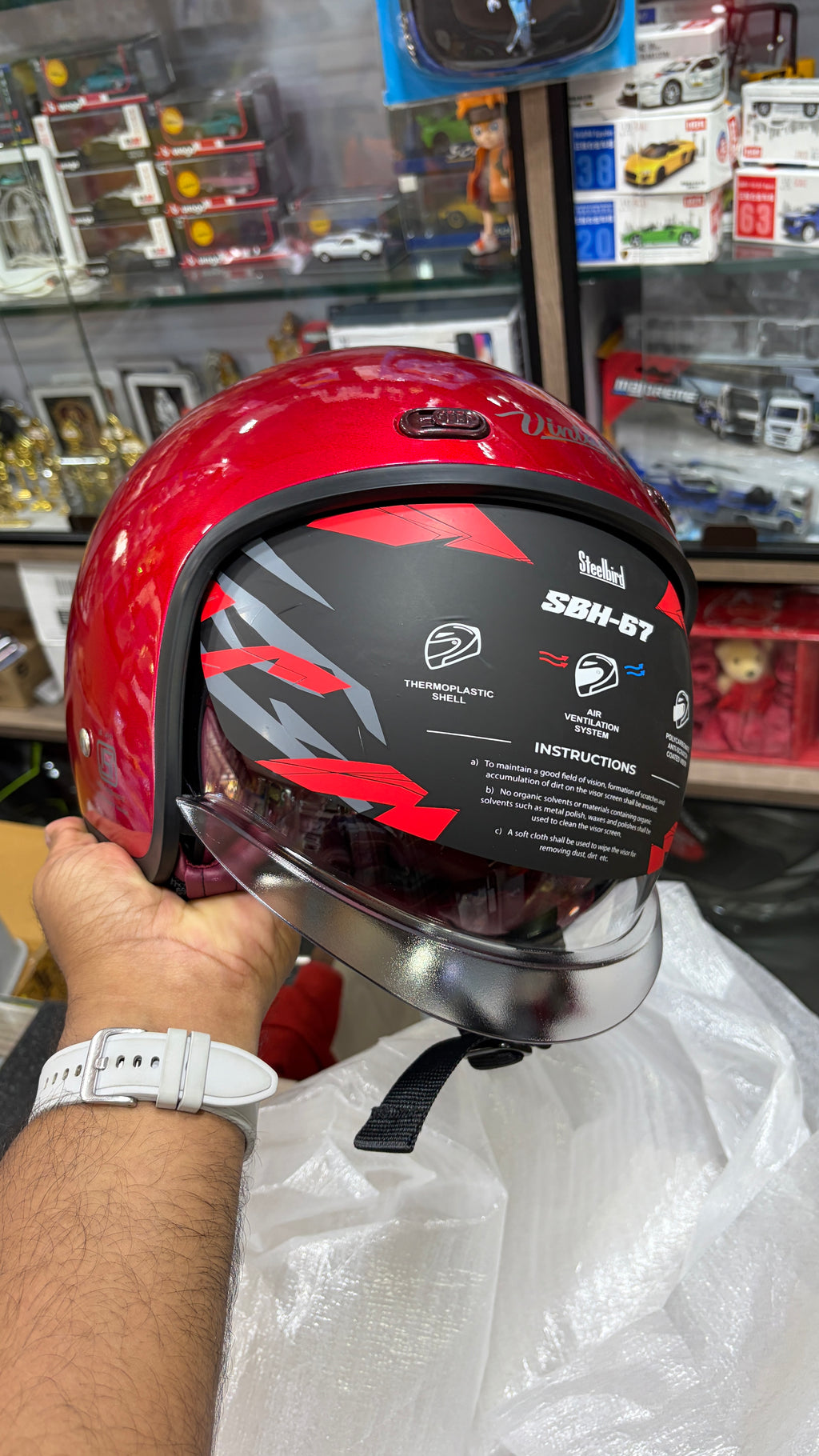 Steelbird SBH67 vintage dot 5.0(free extra visor )