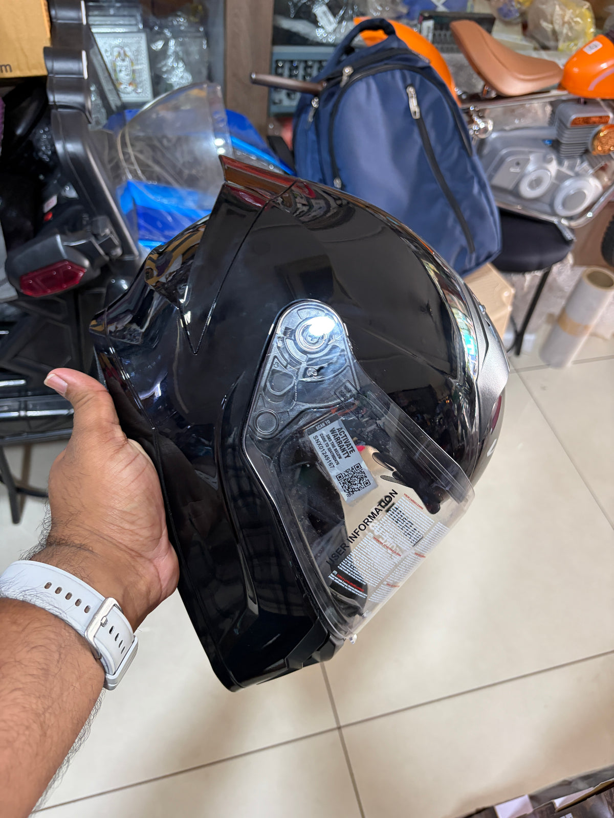 Vega sonic dx glossy black helmet