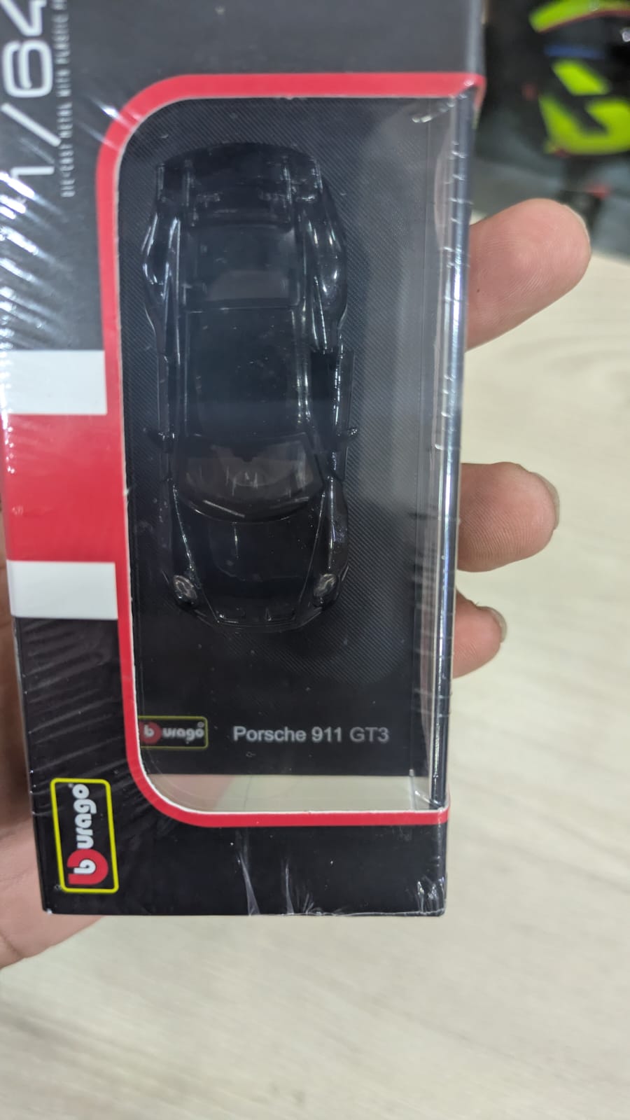 1:64 bburago Porsche 911 GT3 Diecast car (acrylic box packing) - Black
