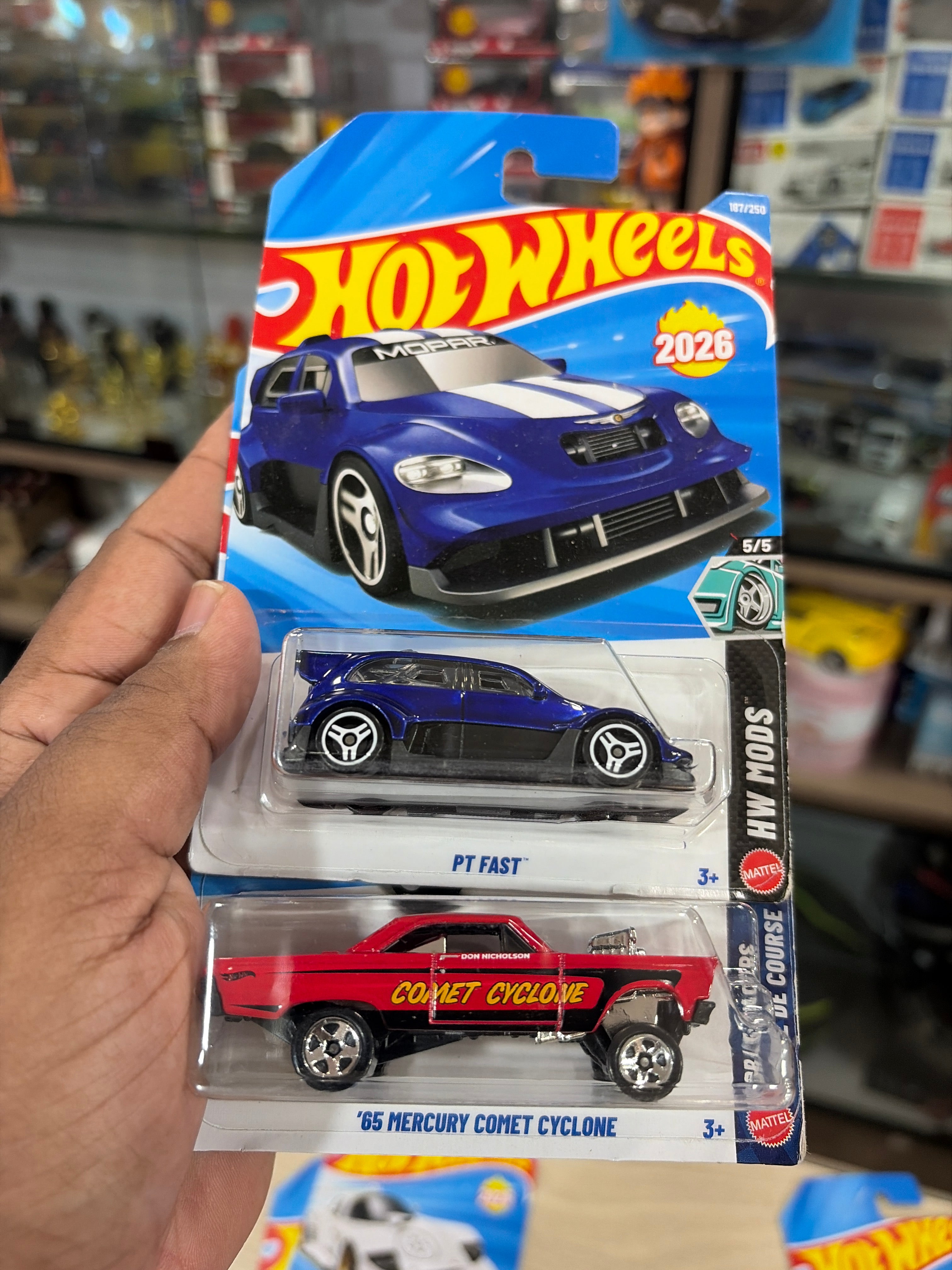Hotwheels pt fast and mercury cyclone