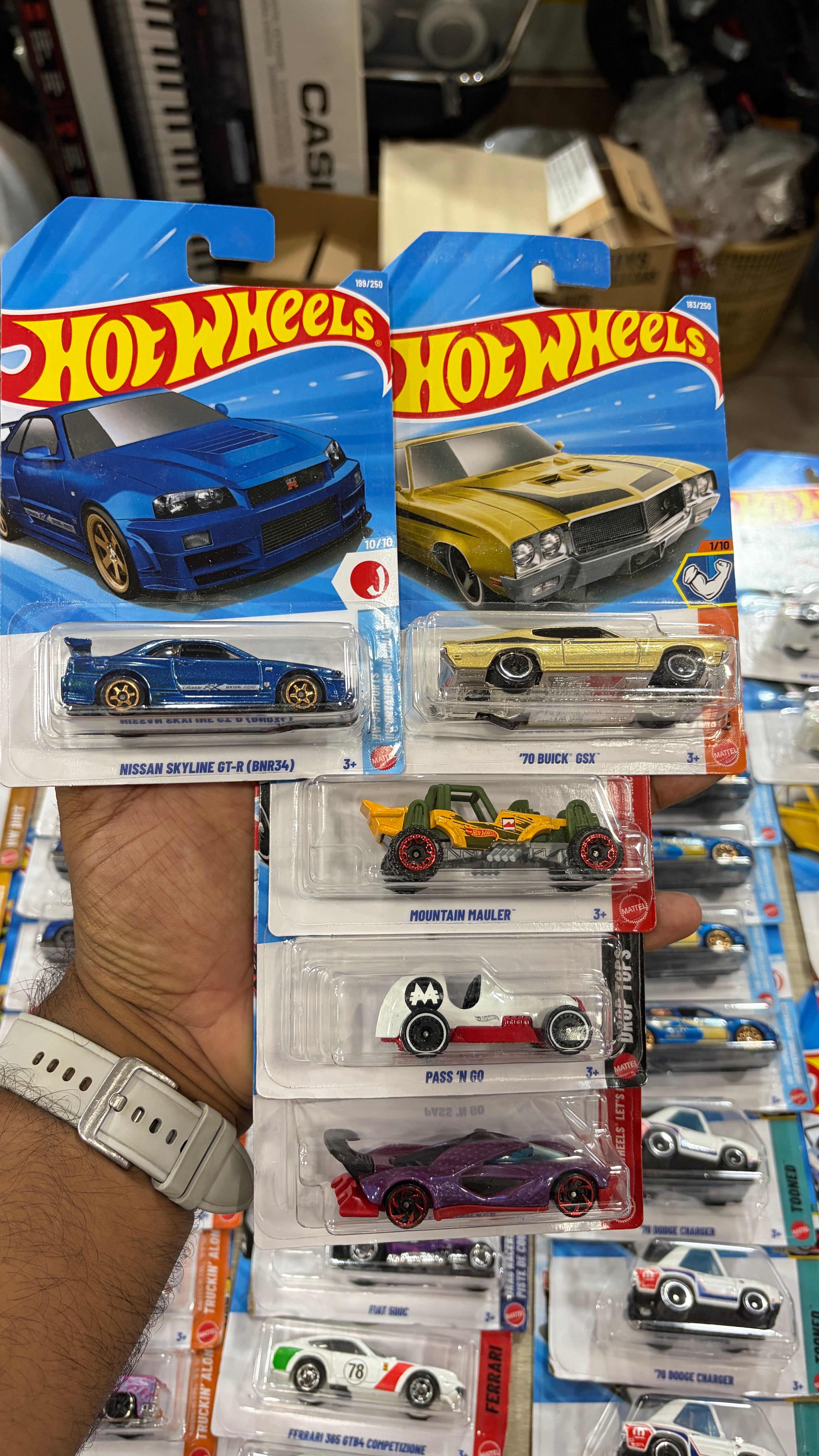 Hotwheels Nissan gtr set