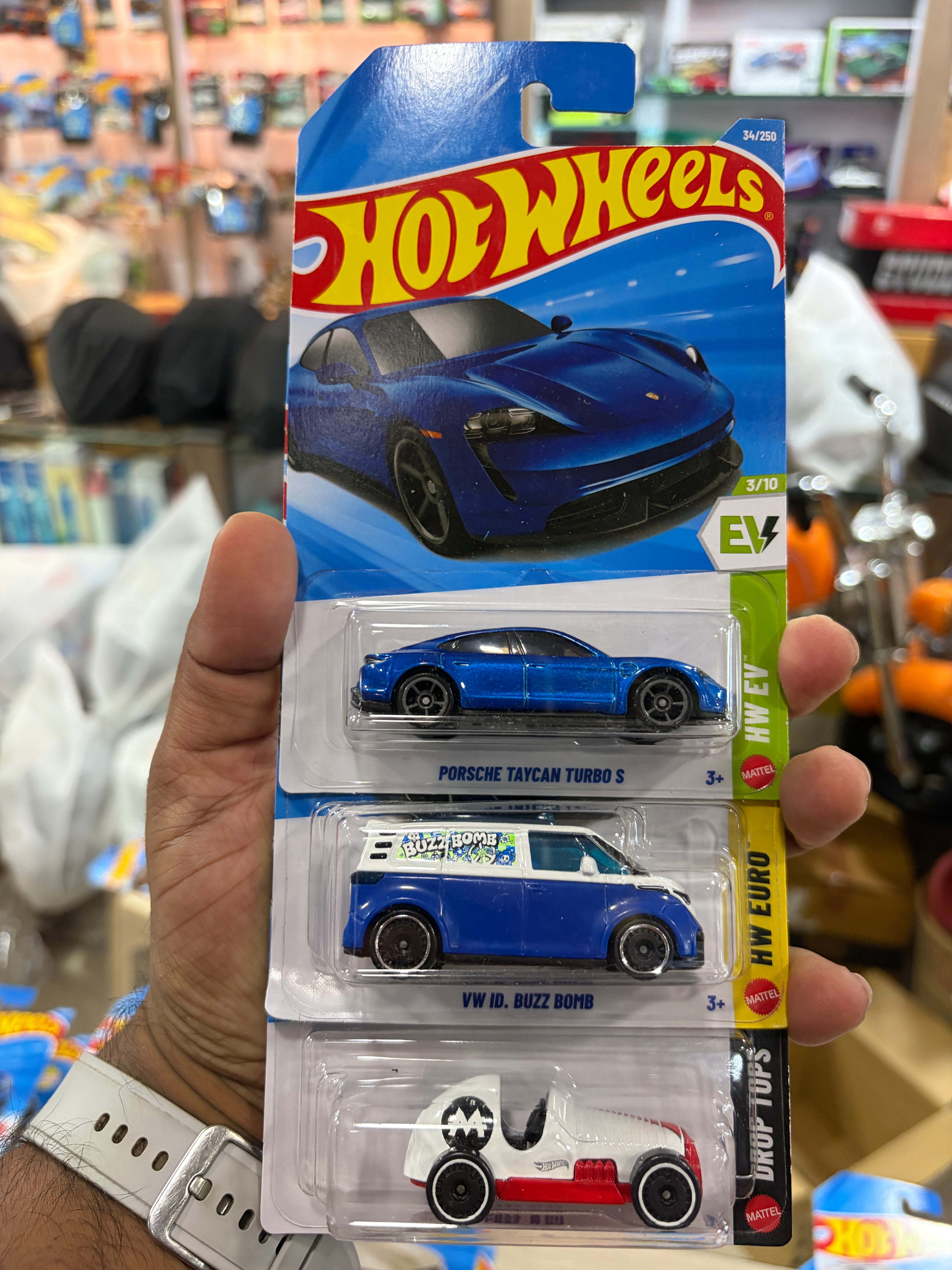 Hotwheels Porsche blue combo 3