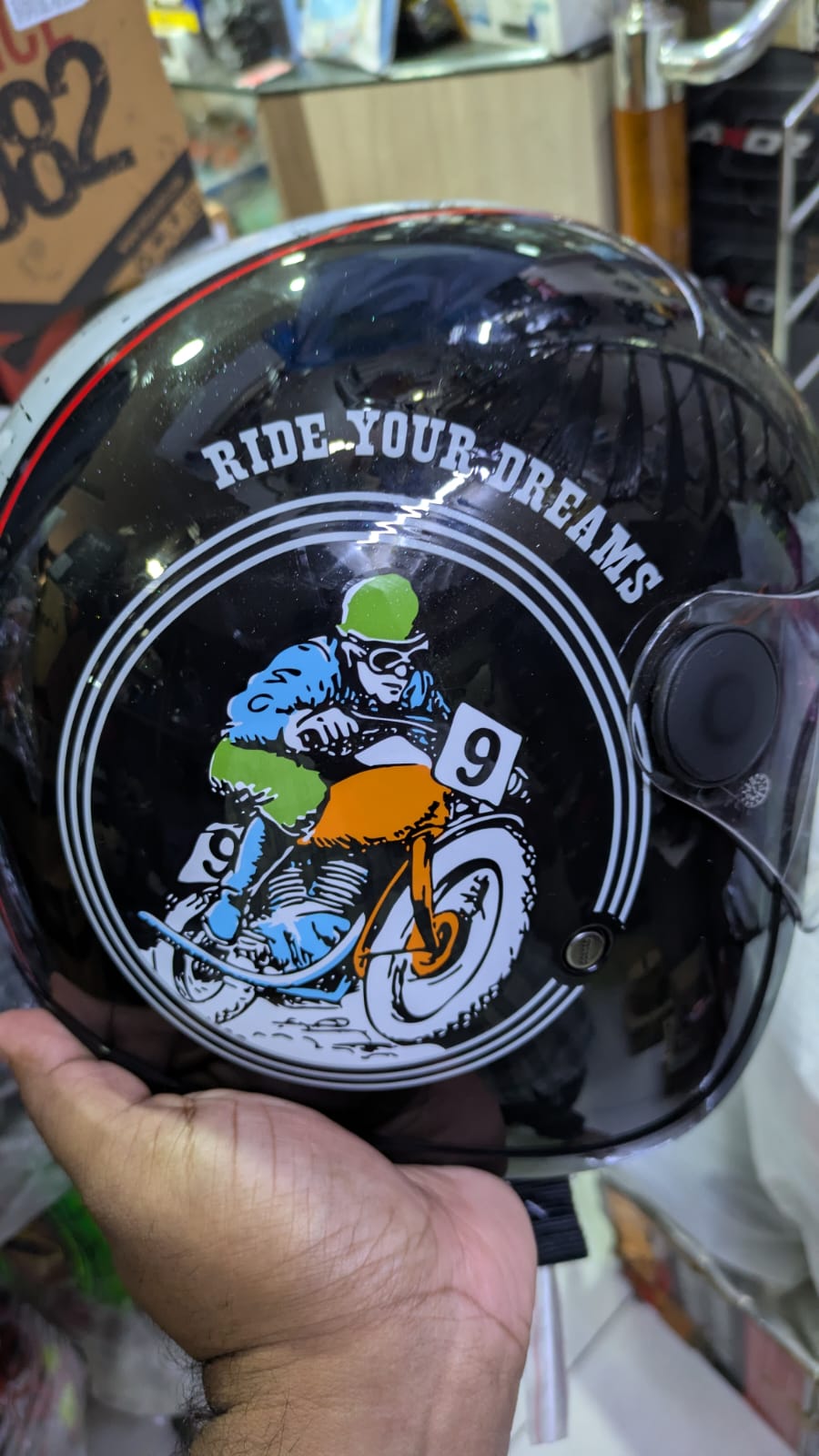 STUDDS JET 50 OPENFACE HELMET - short visor