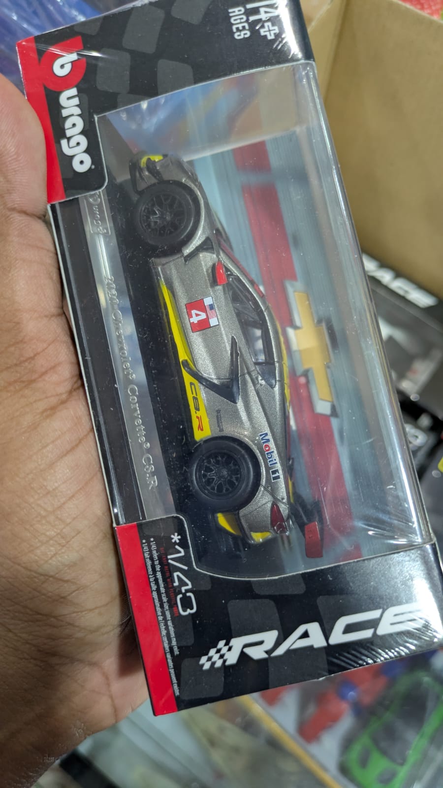 1:43 bburago 2020 Chevrolet corvette Diecast car