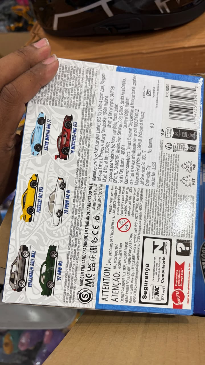 Hotwheels silver series 6pcs set MRP1999