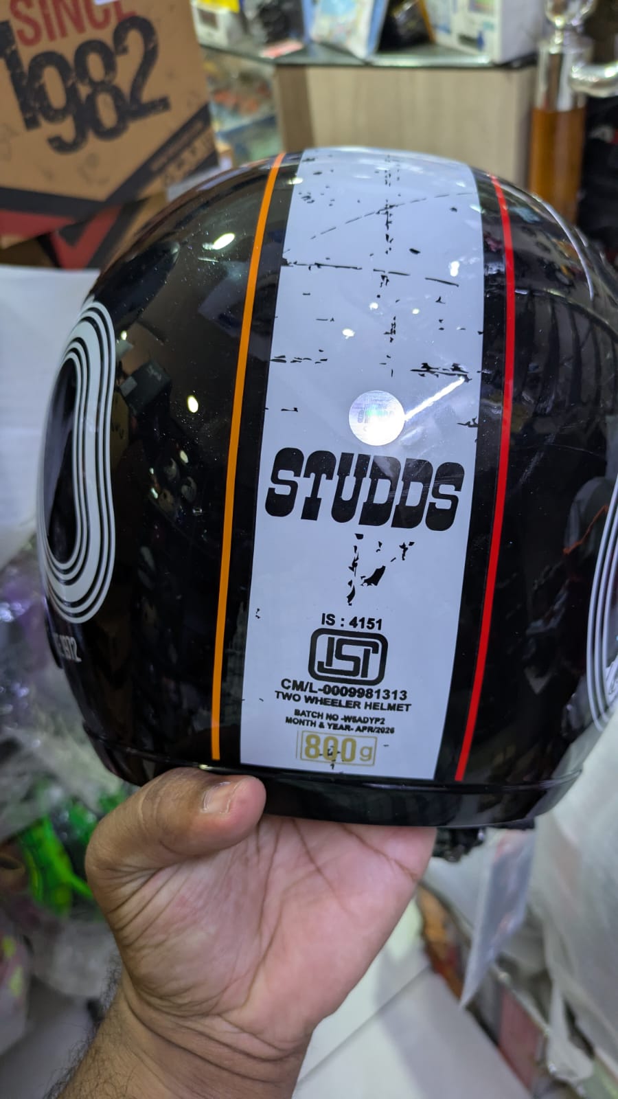 STUDDS JET 50 OPENFACE HELMET - short visor