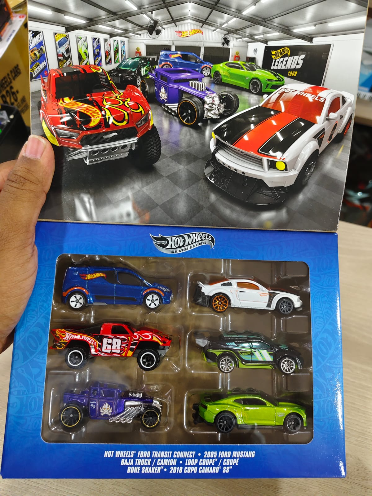 Hotwheels silver series 6 cars pack mrp 1999