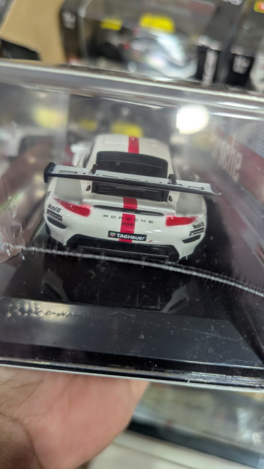 1:43 bburago Porsche 911 RSR-white Diecast car