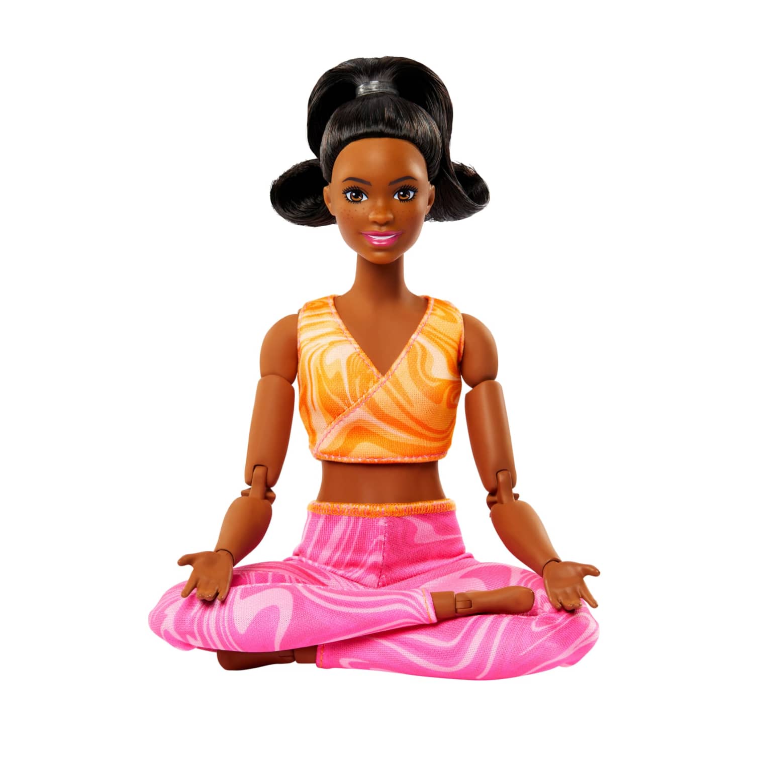 Barbie Made to Move, Yoga Barbie Dolls for Kids,Single Doll, 3Y+, Multicolour