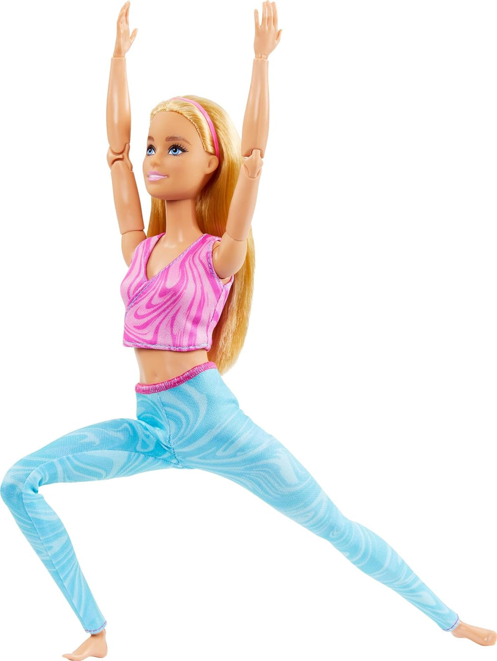 Barbie Made to Move, Yoga Barbie Dolls for Kids,Single Doll, 3Y+, Multicolour