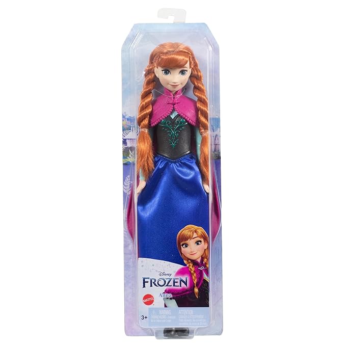 Disney Frozen -Anna Fashion Doll with Signature Clothing and Accessories Inspired, Gifts for Kids by Mattel toys