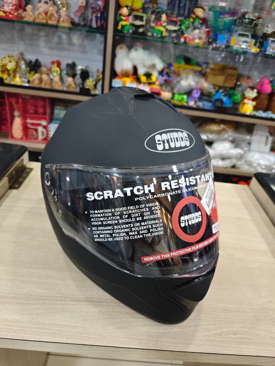 Studds Drifter dual visor Matt black full face helmet