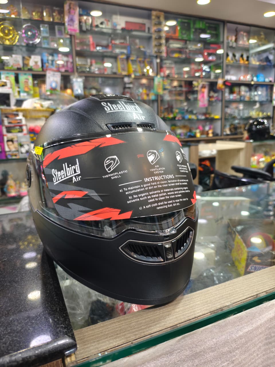 Steelbird sba7 flip up helmet(rough finish)