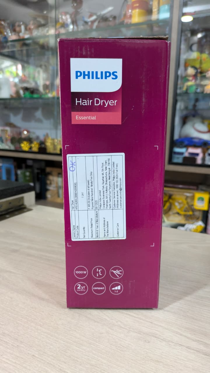 Philips hair dryer 1000w hp8142/200