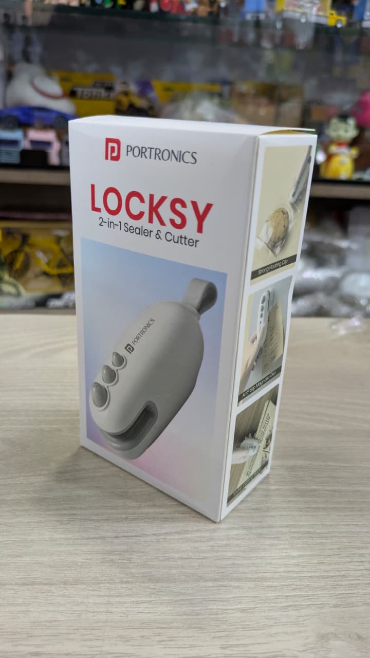 Portronics Locksy 2 in 1 food bag sealer and cutter