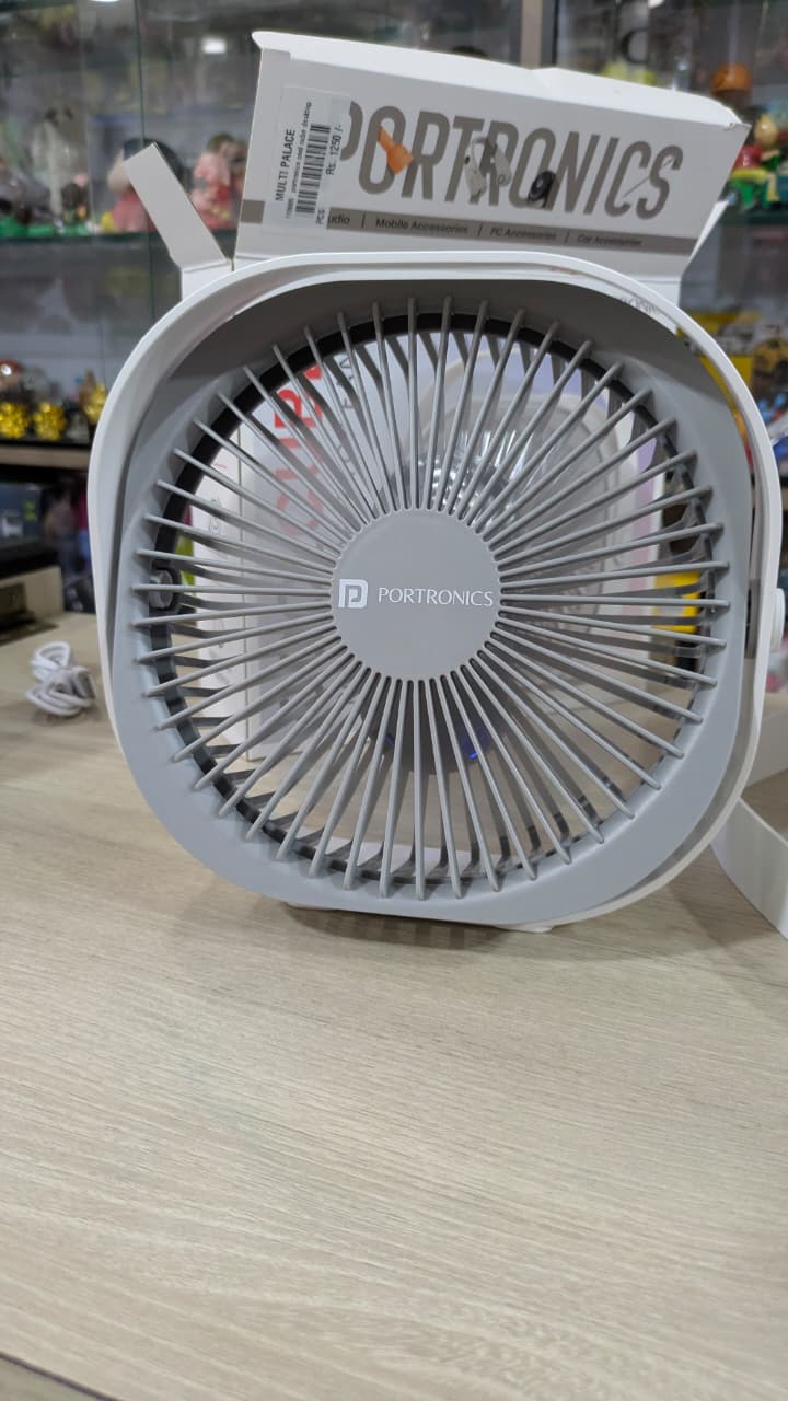 Portable desktop fan Portronics cool cube fan