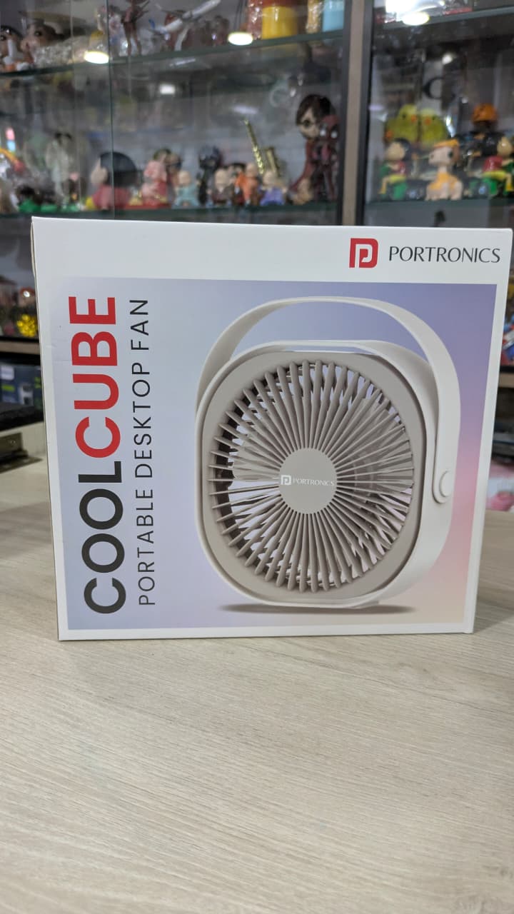 Portable desktop fan Portronics cool cube fan