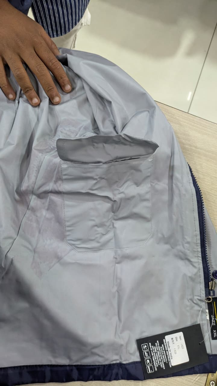 Vega jazz rain wear navy blue(with free size pant)