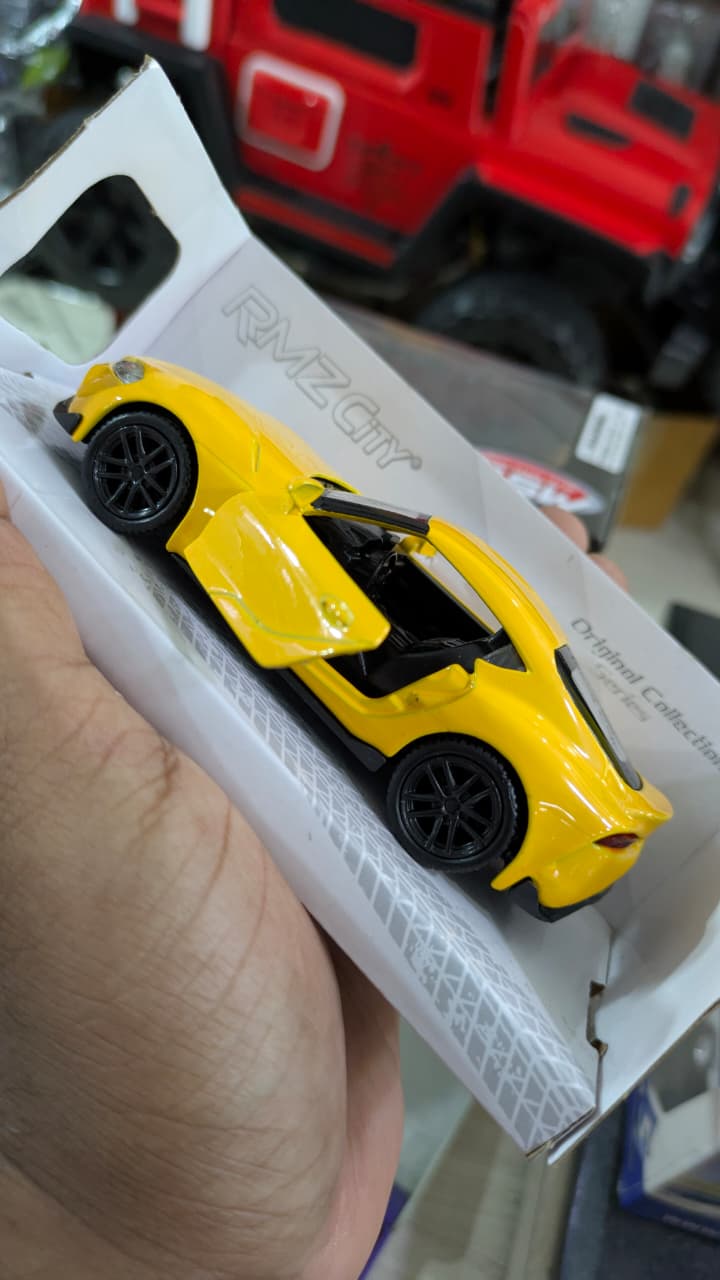 1:32 scale 2020 Toyota supra yellow RMZ model