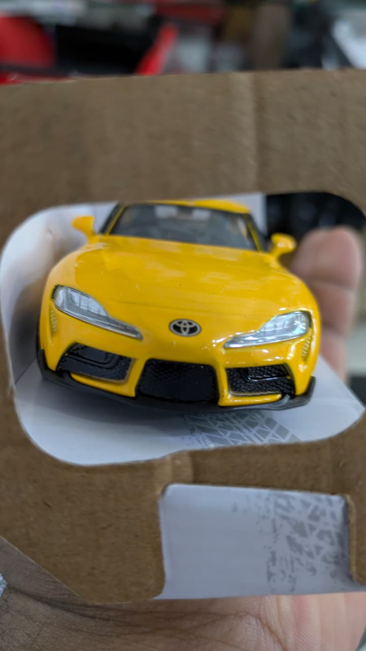 1:32 scale 2020 Toyota supra yellow RMZ model