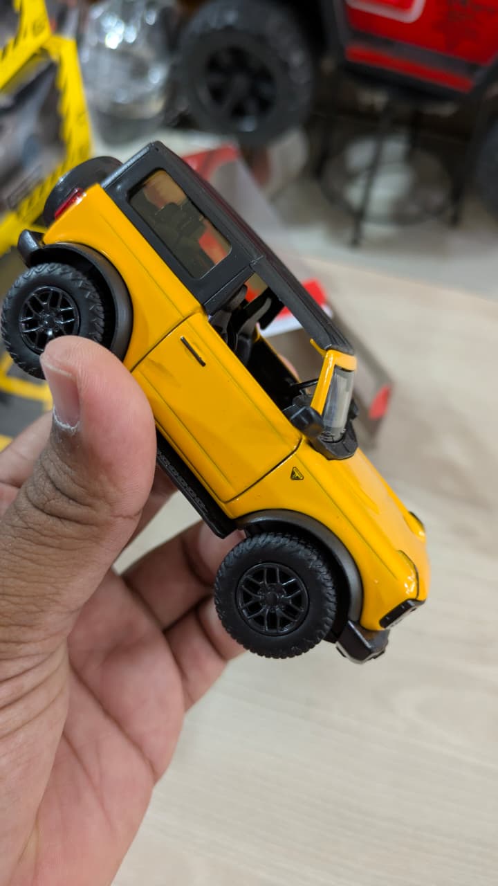 1:32 scale Ford Bronco Badlands 2dr yellow RMZ