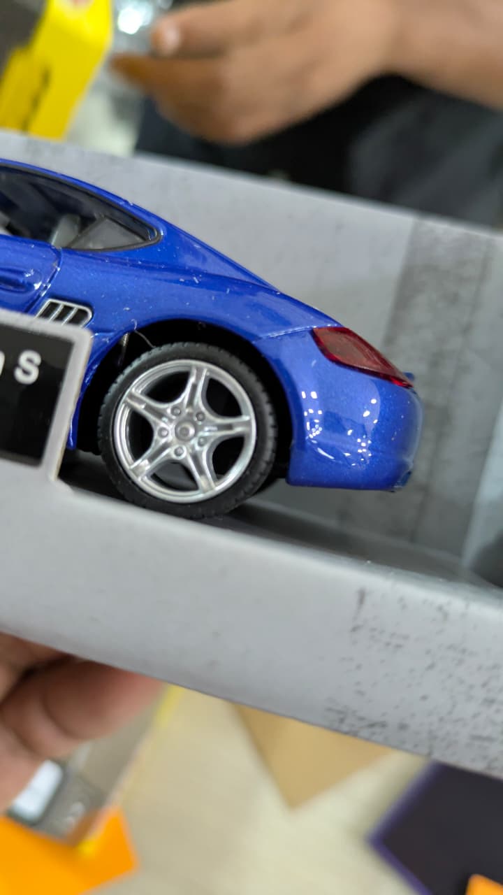 1:32 scale Porsche cayman blue MSZ cars