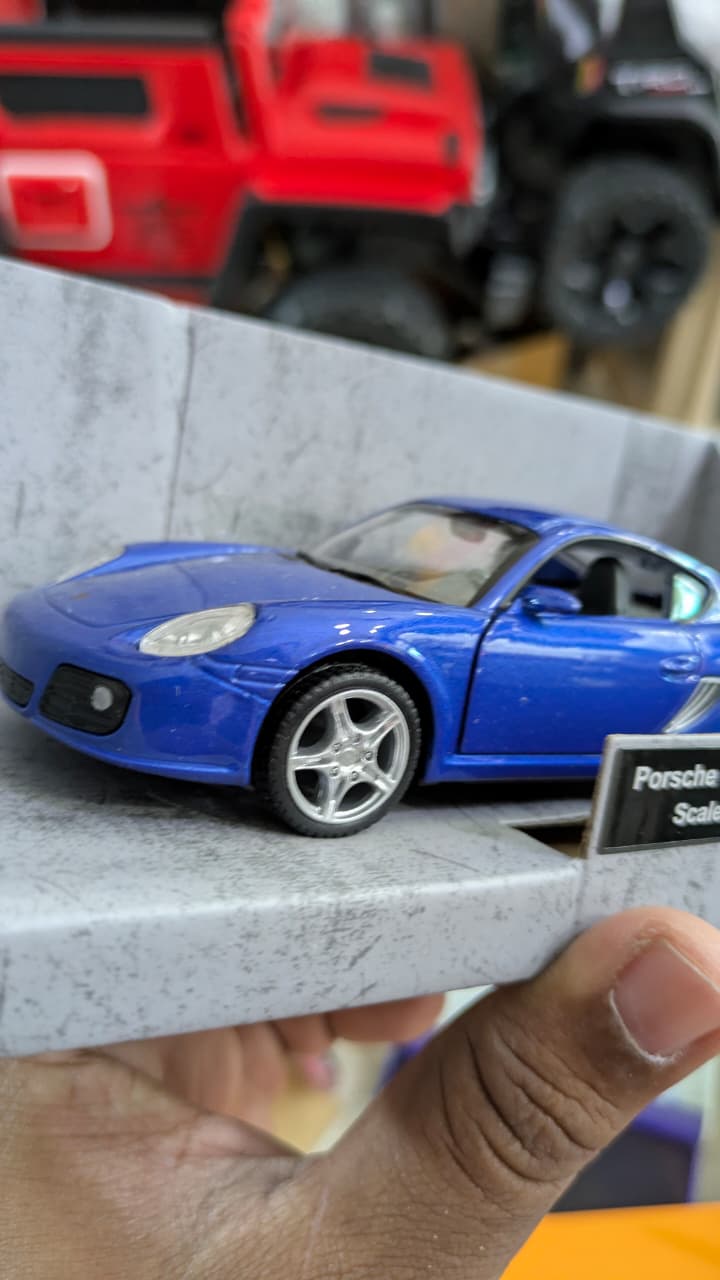 1:32 scale Porsche cayman blue MSZ cars