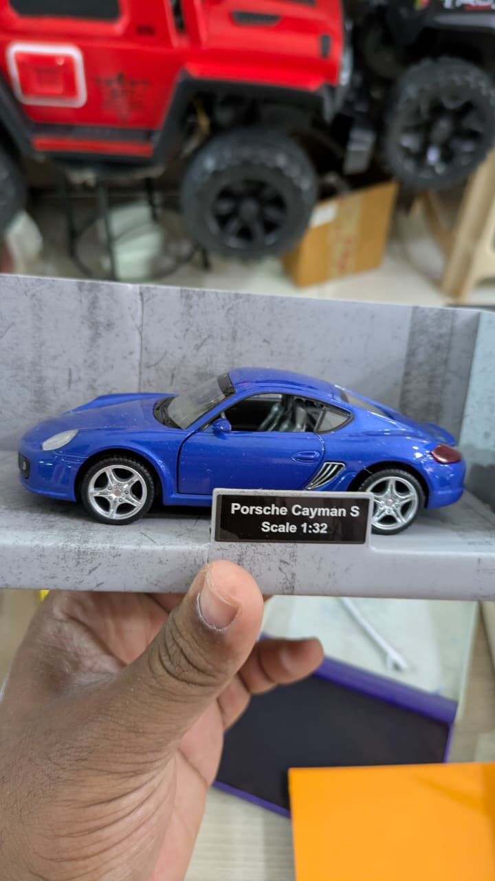 1:32 scale Porsche cayman blue MSZ cars