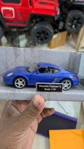 1:32 scale Porsche cayman blue MSZ cars