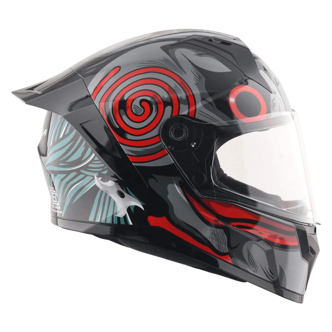 Vega sonic dx saw red full face helmet
