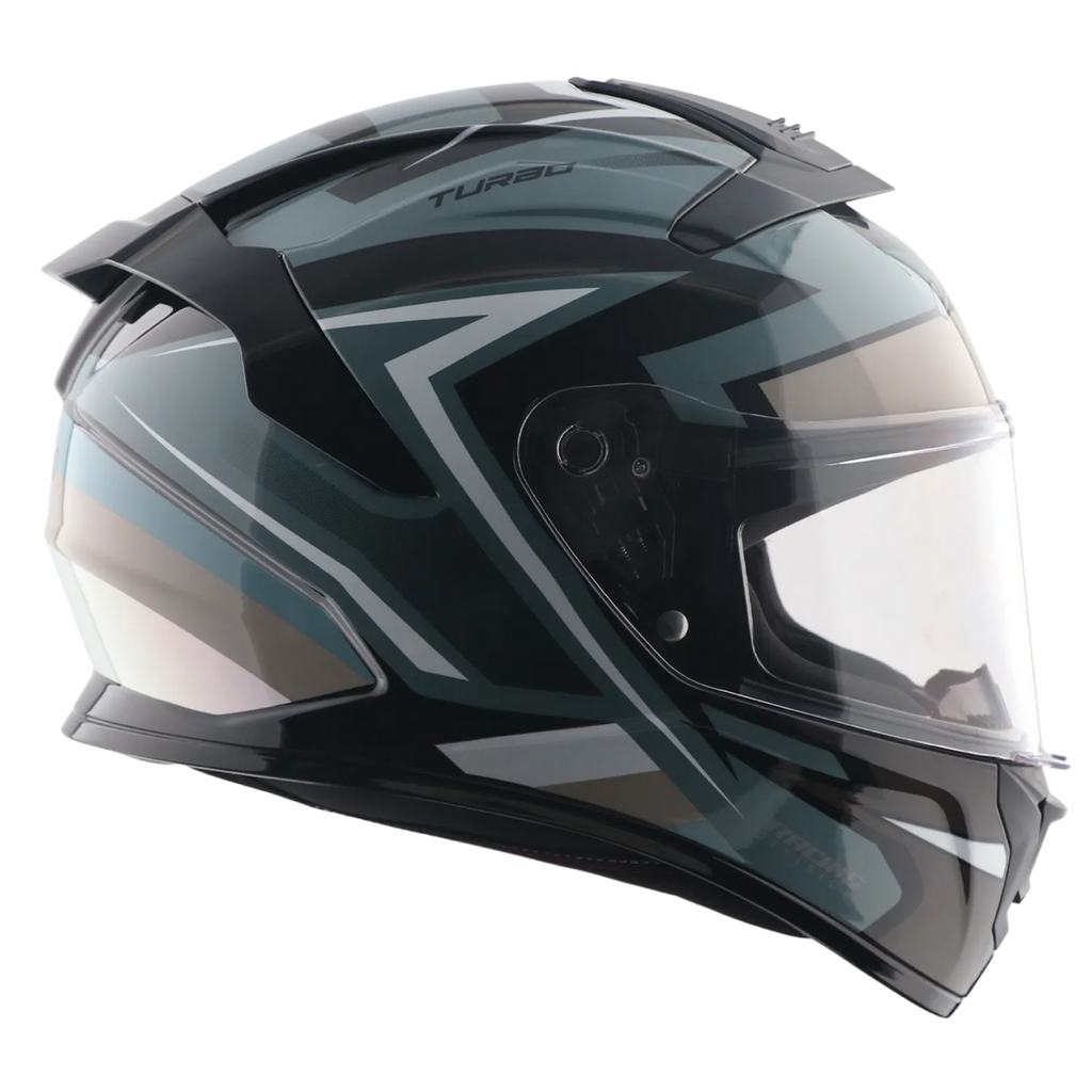 Vega turbo flex black white full face Helmet