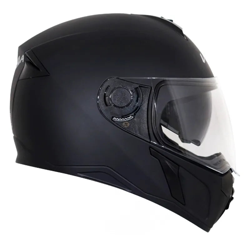 Vega ryker dx dull mat black full face dual visor helmet