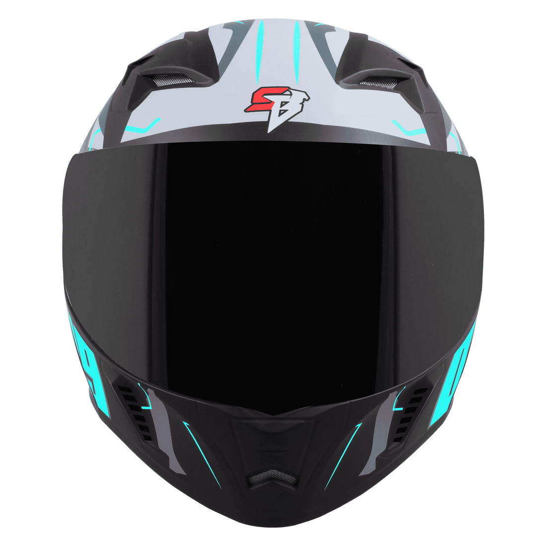 Steelbird sba20 canvas jass blue flip up helmet
