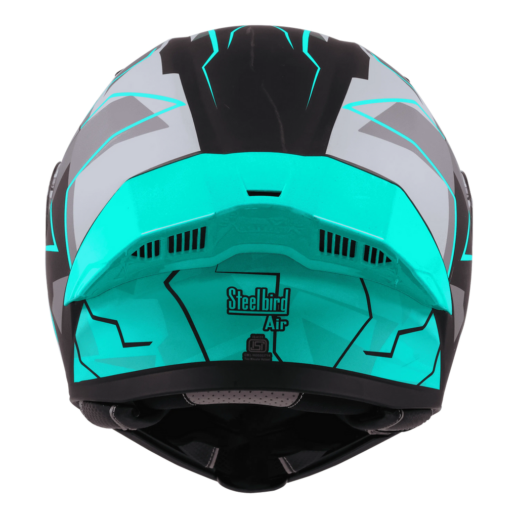 Steelbird sba20 canvas jass blue flip up helmet