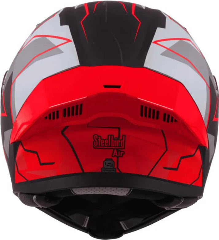 Steelbird sba20 Canvas black red flip up helmet