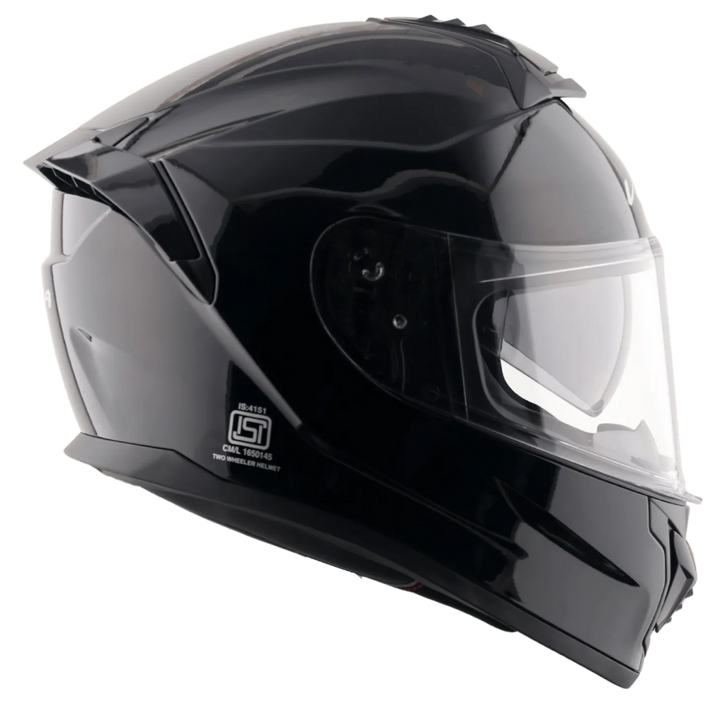 Vega Zap dx glossy black full face dual visor helmet