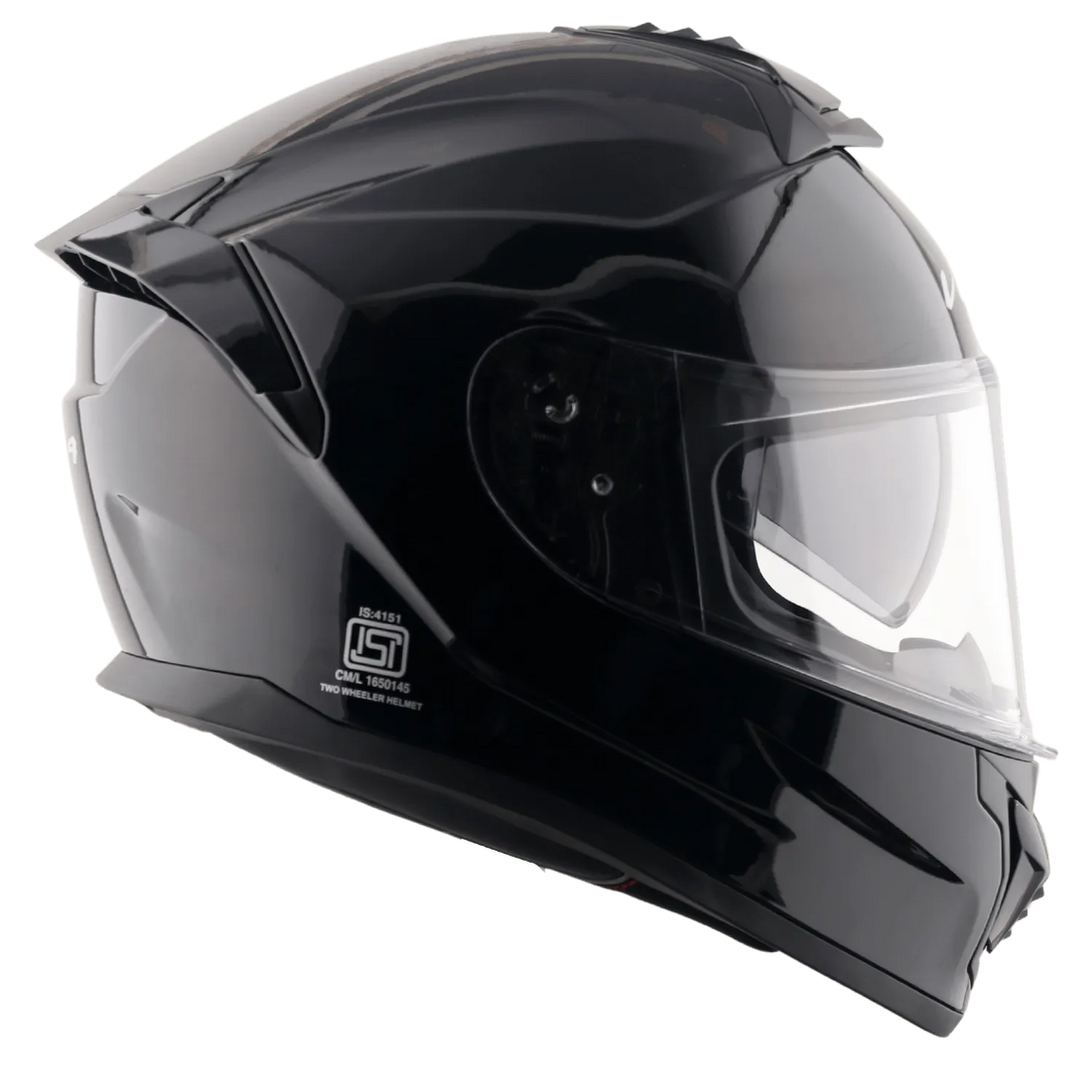 Vega Zap dx glossy black full face dual visor helmet