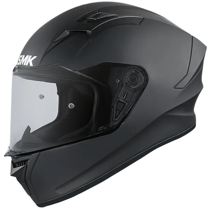 Smk stellar mat black full face helmet