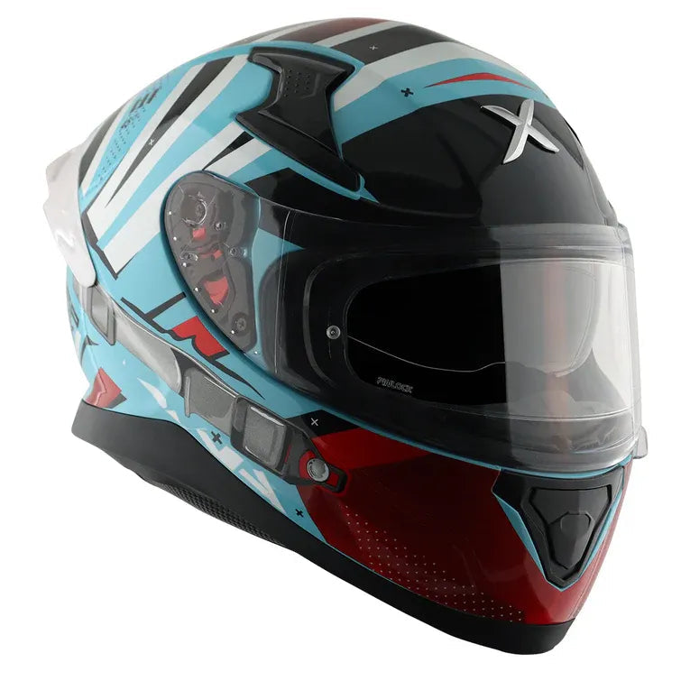 Axor apex Hex 2 blue full face helmet
